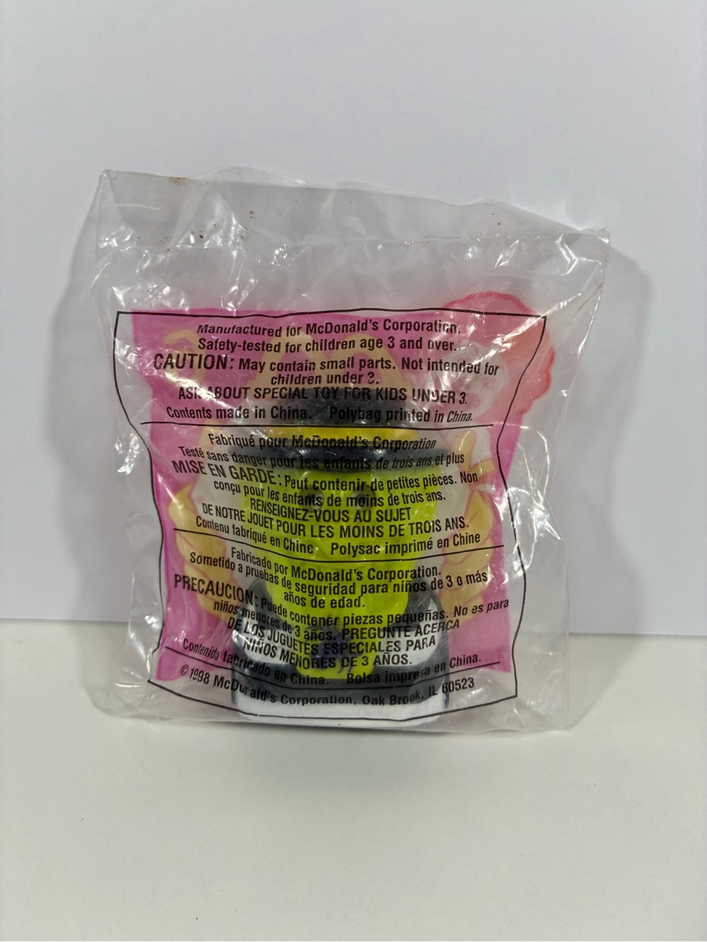 NEW 1998 McDonald’s Haunted Halloween HAMBURGLAR Candy Dispenser Happy Meal Toy